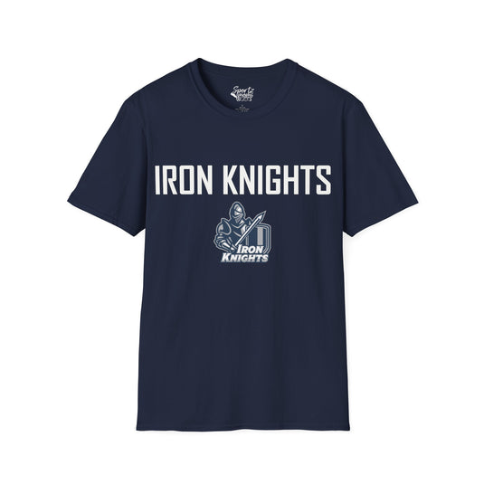 Iron Knights Basic Adult Unisex T-Shirt w/Knight Design, Name & Number on back