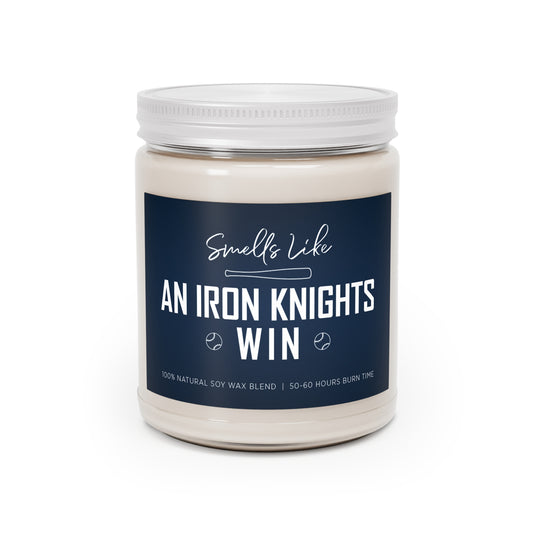 Iron Knights 9 oz Candle w/Bat and Ball Design