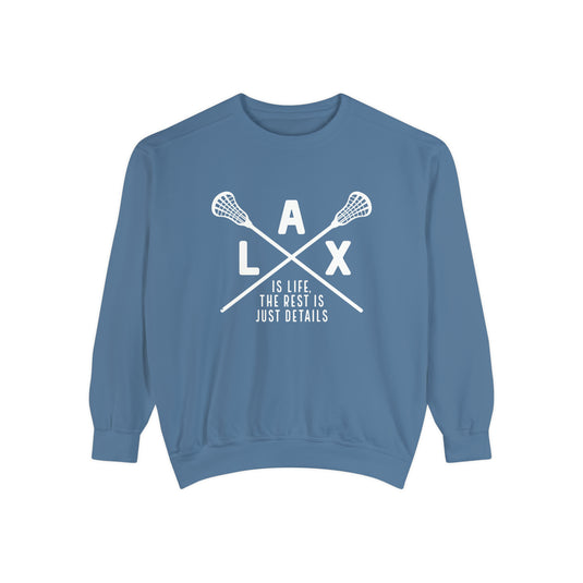 LAX is Life Lacrosse Adult Unisex Premium Crewneck Sweatshirt