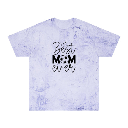 Best Mom Ever Soccer Adult Unisex Colorblast T-Shirt