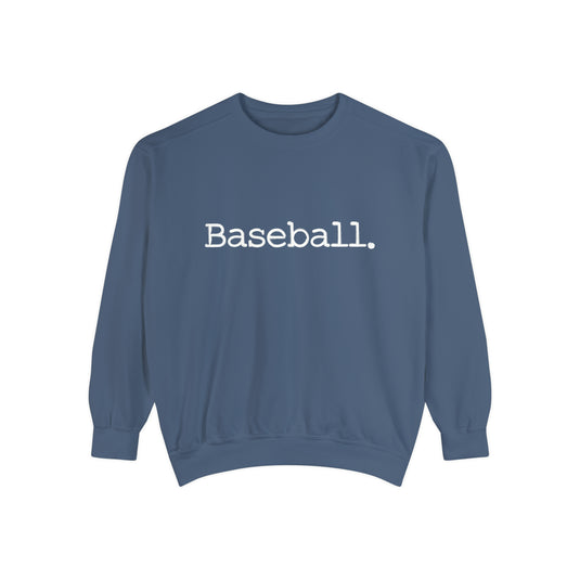 Typewriter Design Baseball Adult Unisex Premium Crewneck Sweatshirt