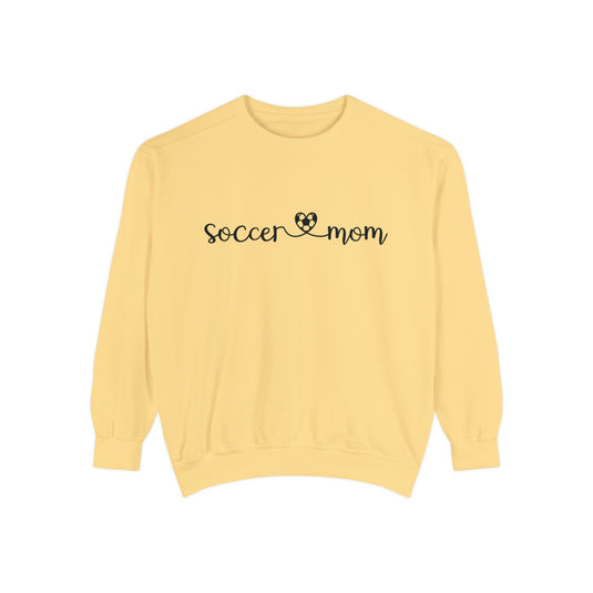 Soccer Mom with Heart Adult Unisex Premium Crewneck Sweatshirt