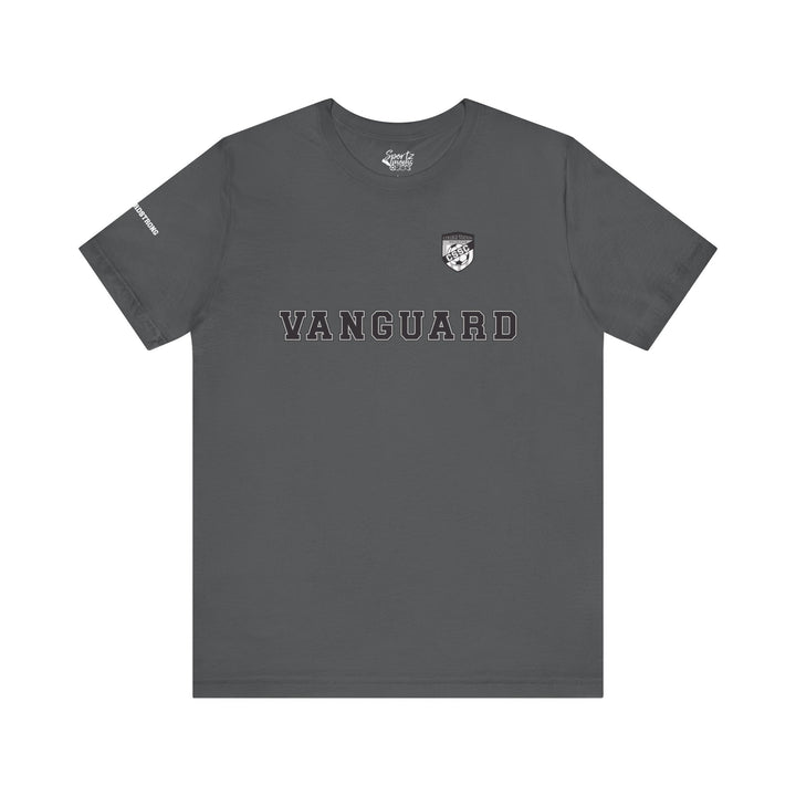 College Station Soccer Club Vanguard Unisex Adult T-Shirt w/ Logo on Left Chest