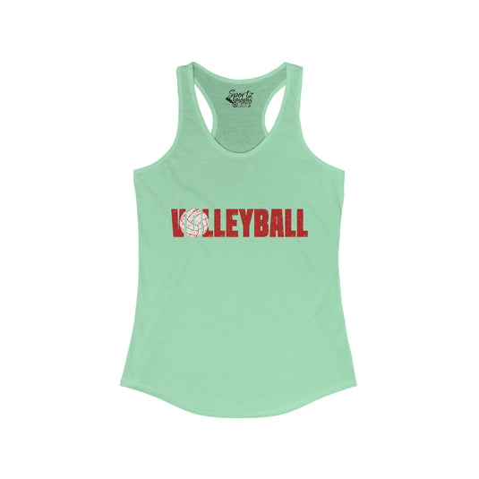 Volleyball Adult Women's Racerback Tank