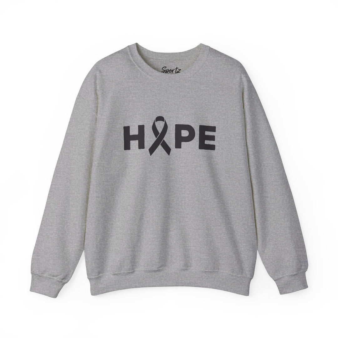 Hope Cancer Ribbon Adult Unisex Crewneck Sweatshirt
