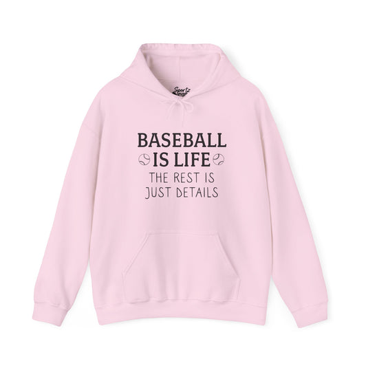 Baseball if Life Adult Unisex Basic Hooded Sweatshirt