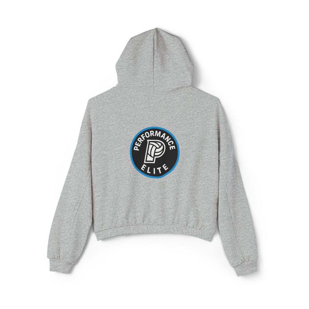 Performance Elite Women's Cinched Bottom Hoodie w/Front & Back Logo
