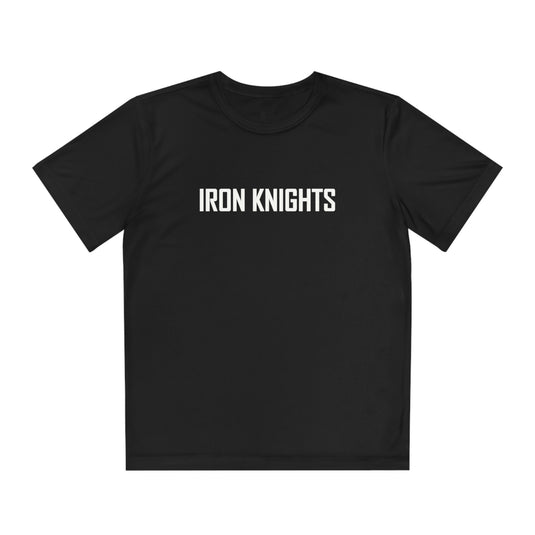 Iron Knights Youth Short Sleeve Competitor Moisture Wicking Tee w/Text Only