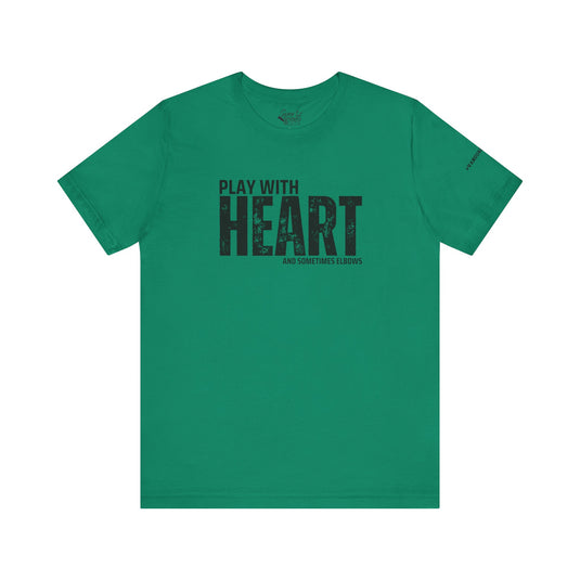 College Station Soccer Club Vanguard Unisex Adult T-Shirt - Play With Heart