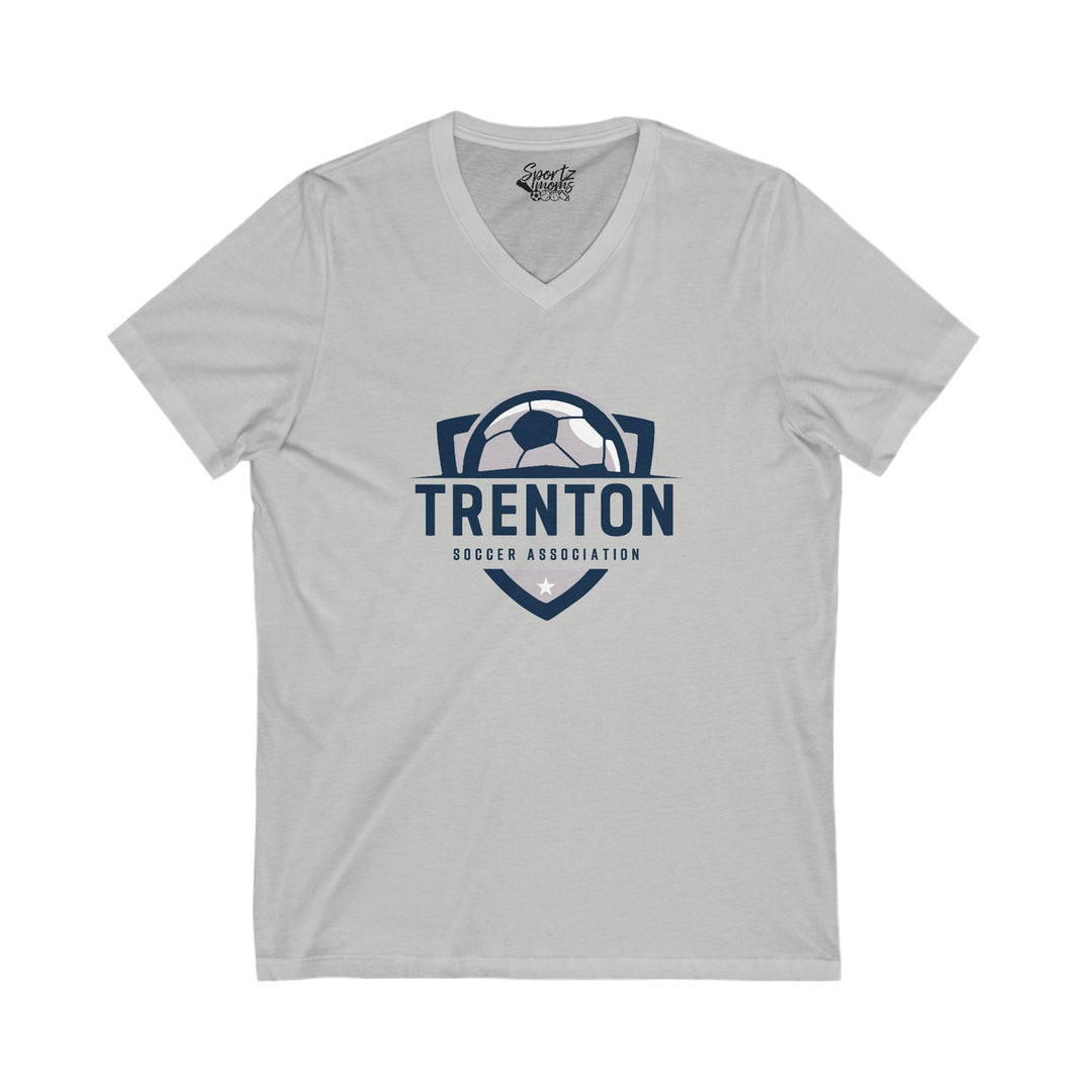 Trenton Soccer Association Unisex Adult Women's V-Neck T-Shirt
