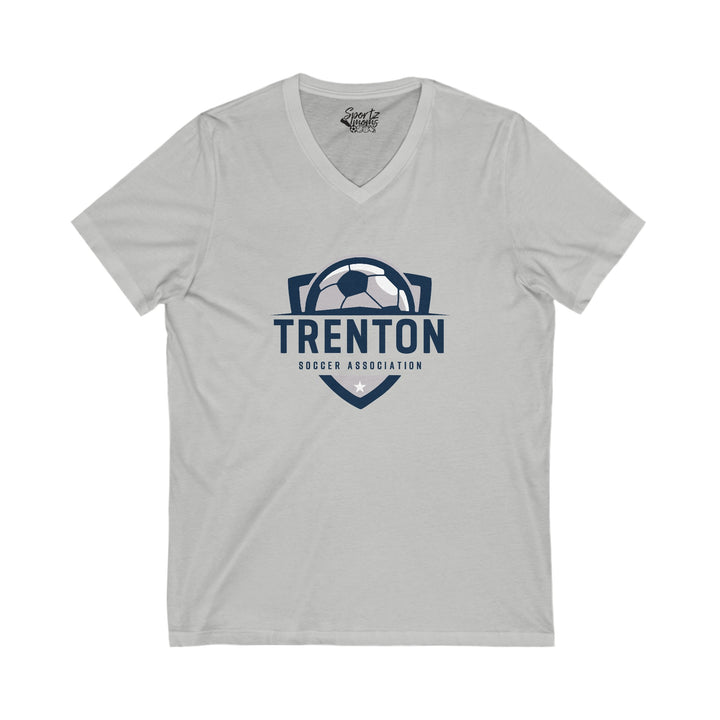 Trenton Soccer Association Unisex Adult Women's V-Neck T-Shirt