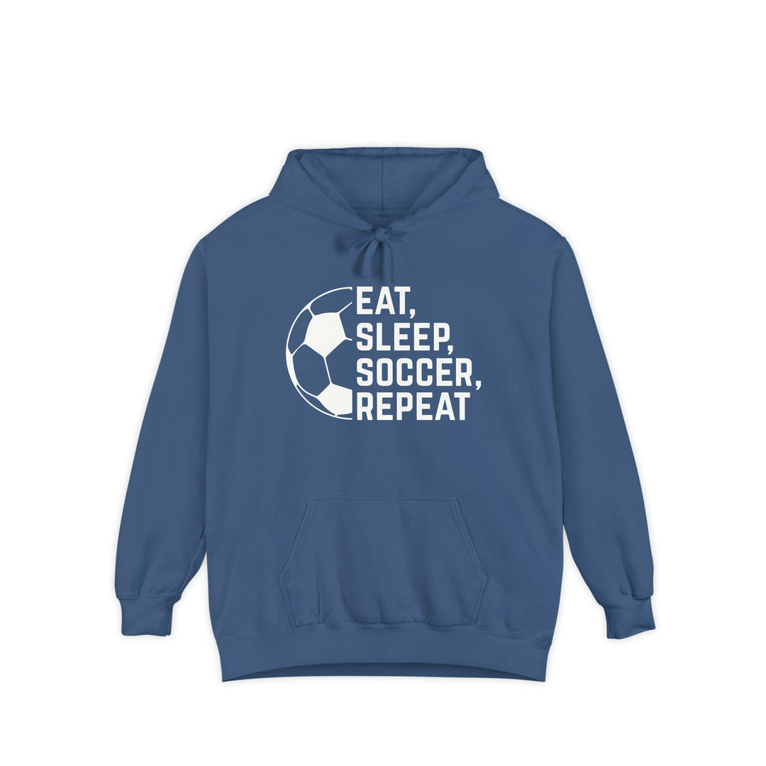 Eat Sleep Soccer Repeat Adult Unisex Premium Hooded Sweatshirt