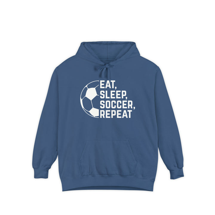 Eat Sleep Soccer Repeat Adult Unisex Premium Hooded Sweatshirt