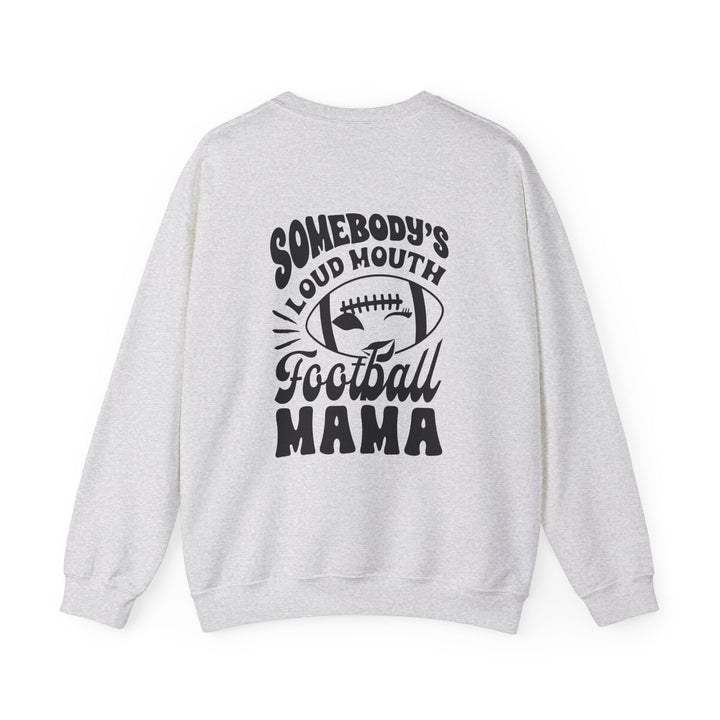 Somebody's Loud Mouth Football Mama Adult Unisex Crewneck Sweatshirt