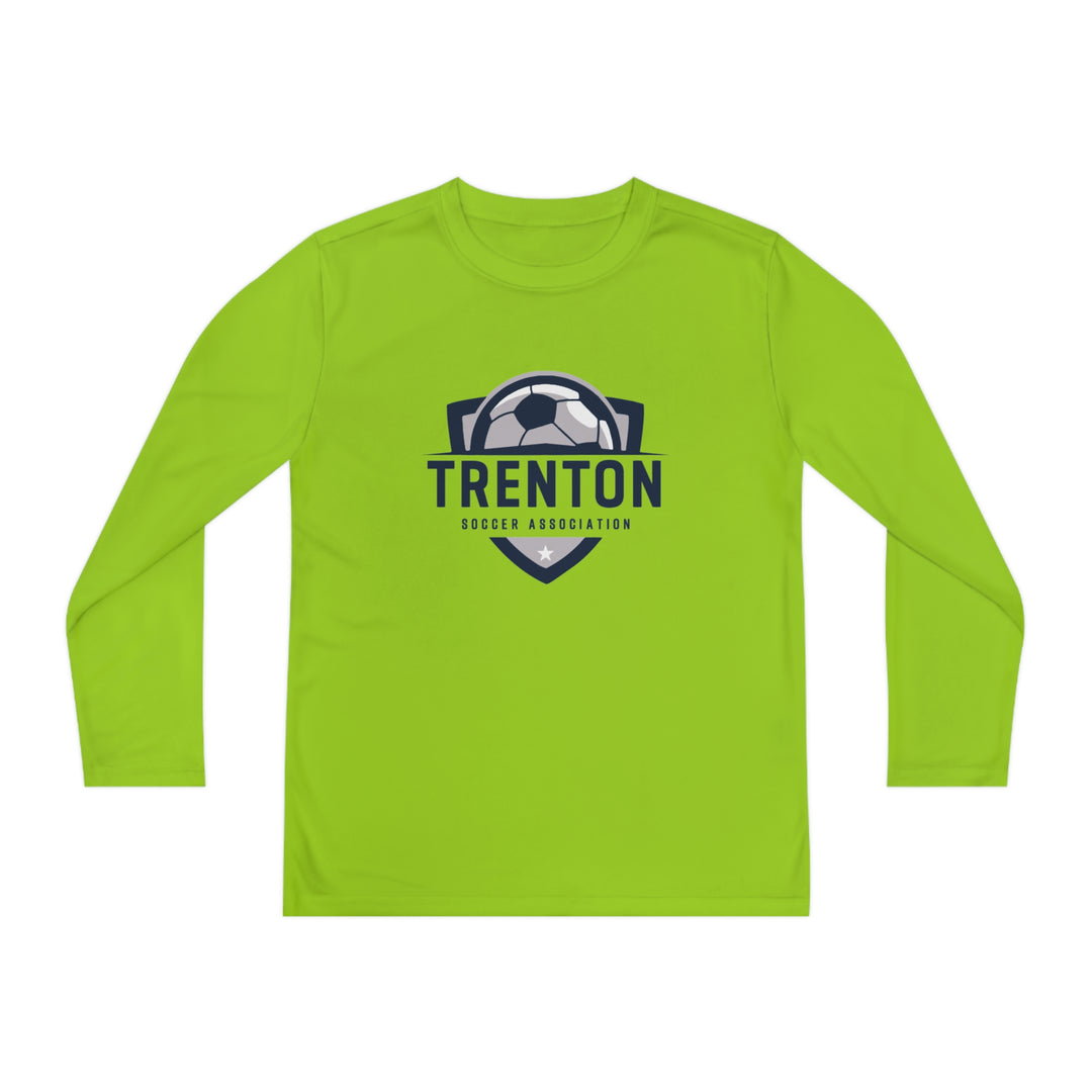 Trenton Soccer Association Unisex Youth Long Sleeve Competitor Moisture Wicking Shirt - Neon Colors