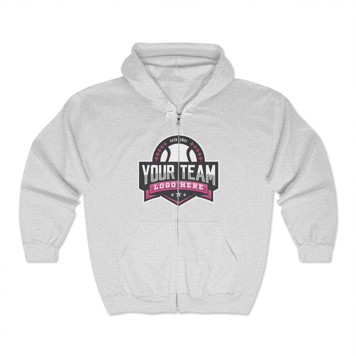 Unisex Adult Full Zip Hooded Sweatshirt - DTG