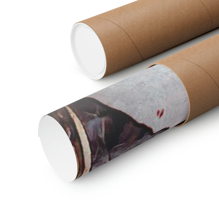 Matte Vertical Poster w/Watercolor Effect