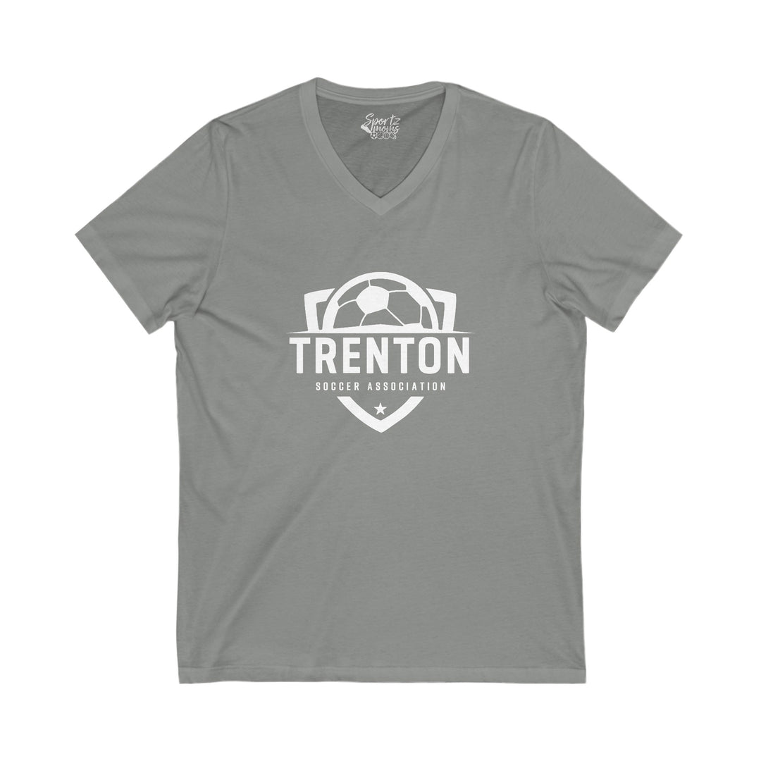 Trenton Soccer Association Unisex Adult Women's V-Neck T-Shirt