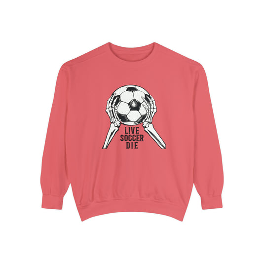 Live Soccer Die Adult Unisex Premium Crewneck Sweatshirt