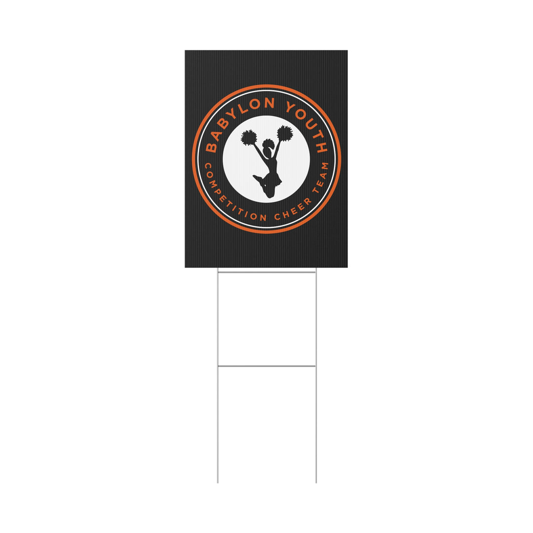 Babylon Youth Competition Cheerleading Plastic Yard Sign