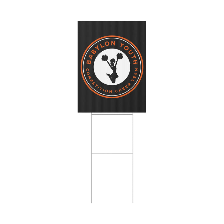 Babylon Youth Competition Cheerleading Plastic Yard Sign