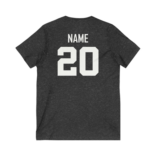 Palm Harbor Lady Canes Unisex Adult Women's V-Neck T-Shirt