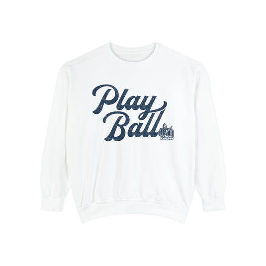 Iron Knights Premium Adult Unisex Crewneck Sweatshirt - Play Ball Design w/Knight Logo