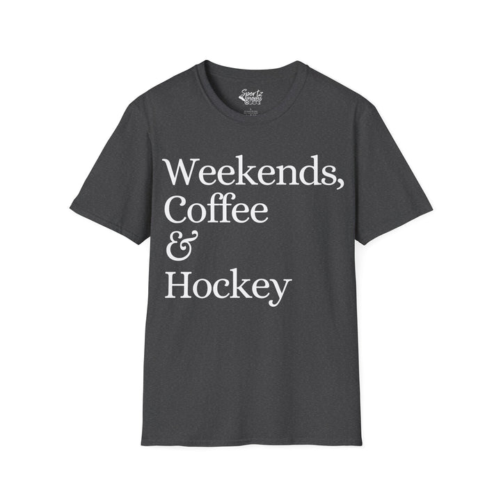Weekends Coffee & Hockey Adult Unisex T-Shirt