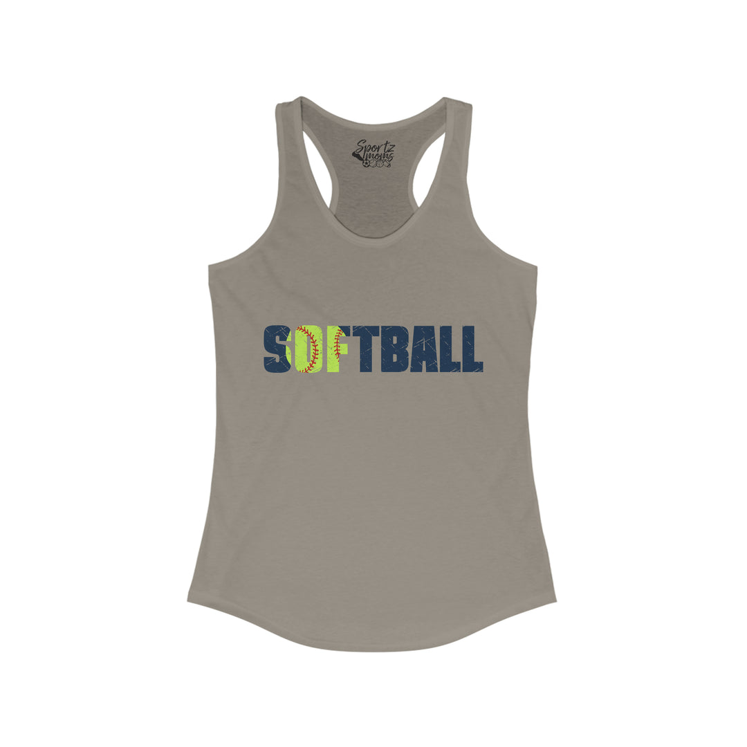 Softball Adult Women's Racerback Tank