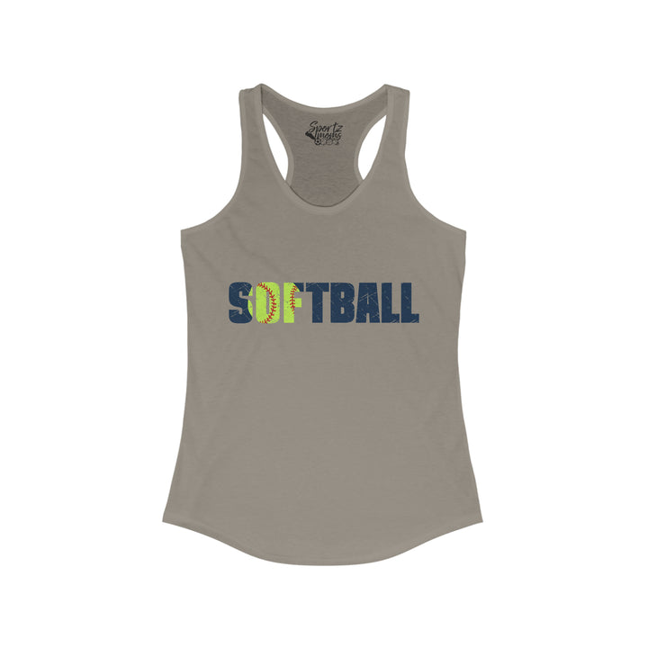 Softball Adult Women's Racerback Tank