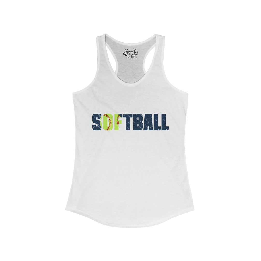 Softball Adult Women's Racerback Tank