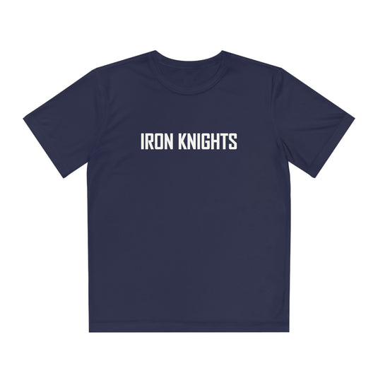 Iron Knights Youth Short Sleeve Competitor Moisture Wicking Tee w/Text Only