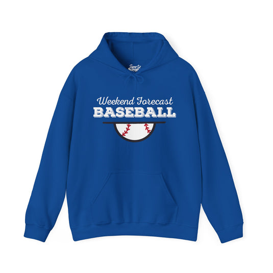 Weekend Forecast Baseball Adult Unisex Basic Hooded Sweatshirt