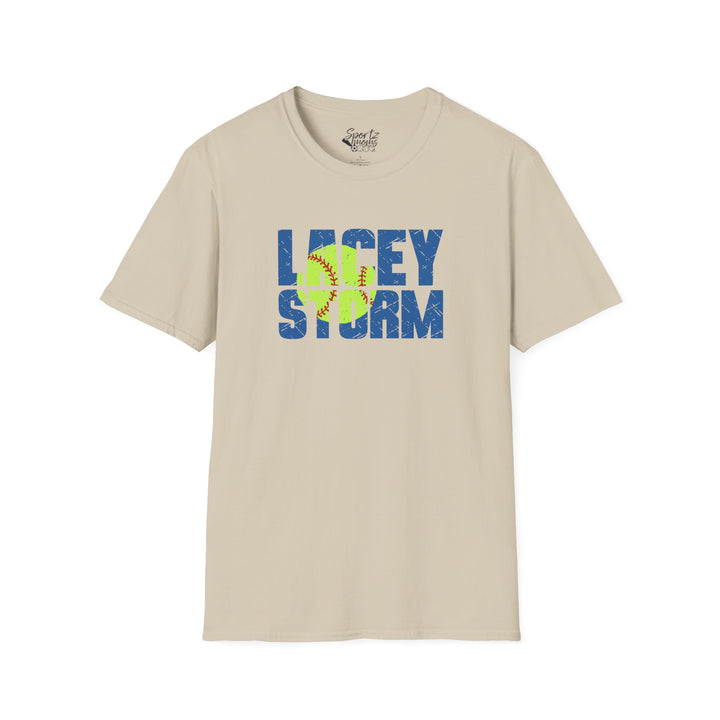 Lacey Storm Unisex Adult T-Shirt - Softball Design