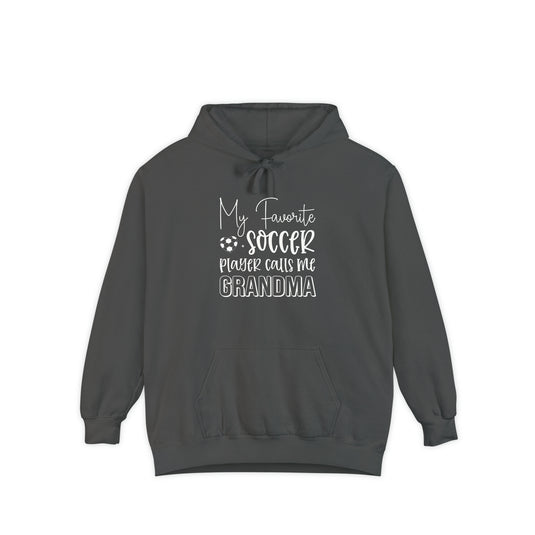 My Favorite Soccer Player (Grandma Version) Adult Unisex Premium Hooded Sweatshirt