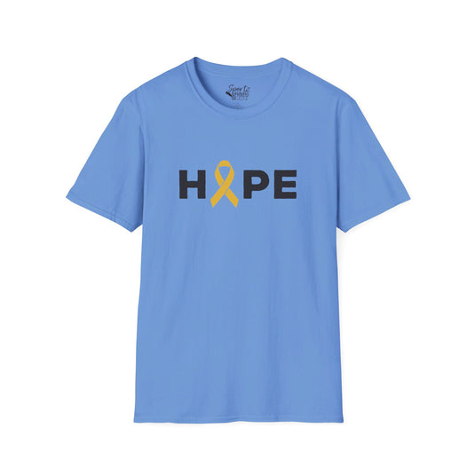 Hope Cancer Ribbon Adult Unisex Basic T-Shirt