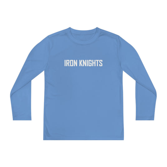 Iron Knights Youth Long Sleeve Competitor Moisture Wicking Tee w/Text Only