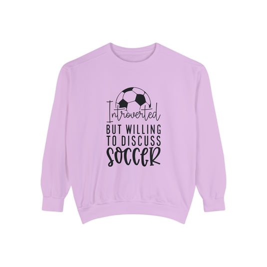 Introverted Soccer Adult Unisex Premium Crewneck Sweatshirt