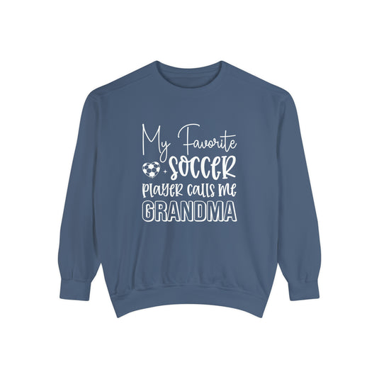 My Favorite Soccer Player (Grandma Version) Adult Unisex Premium Crewneck Sweatshirt