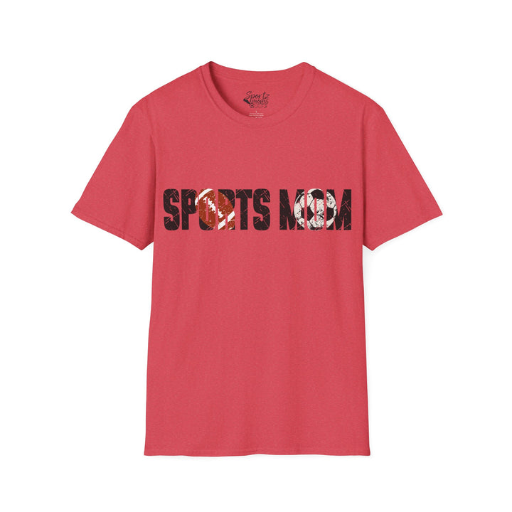 Sports Mom w/Football & Soccer Ball Adult Unisex T-Shirt