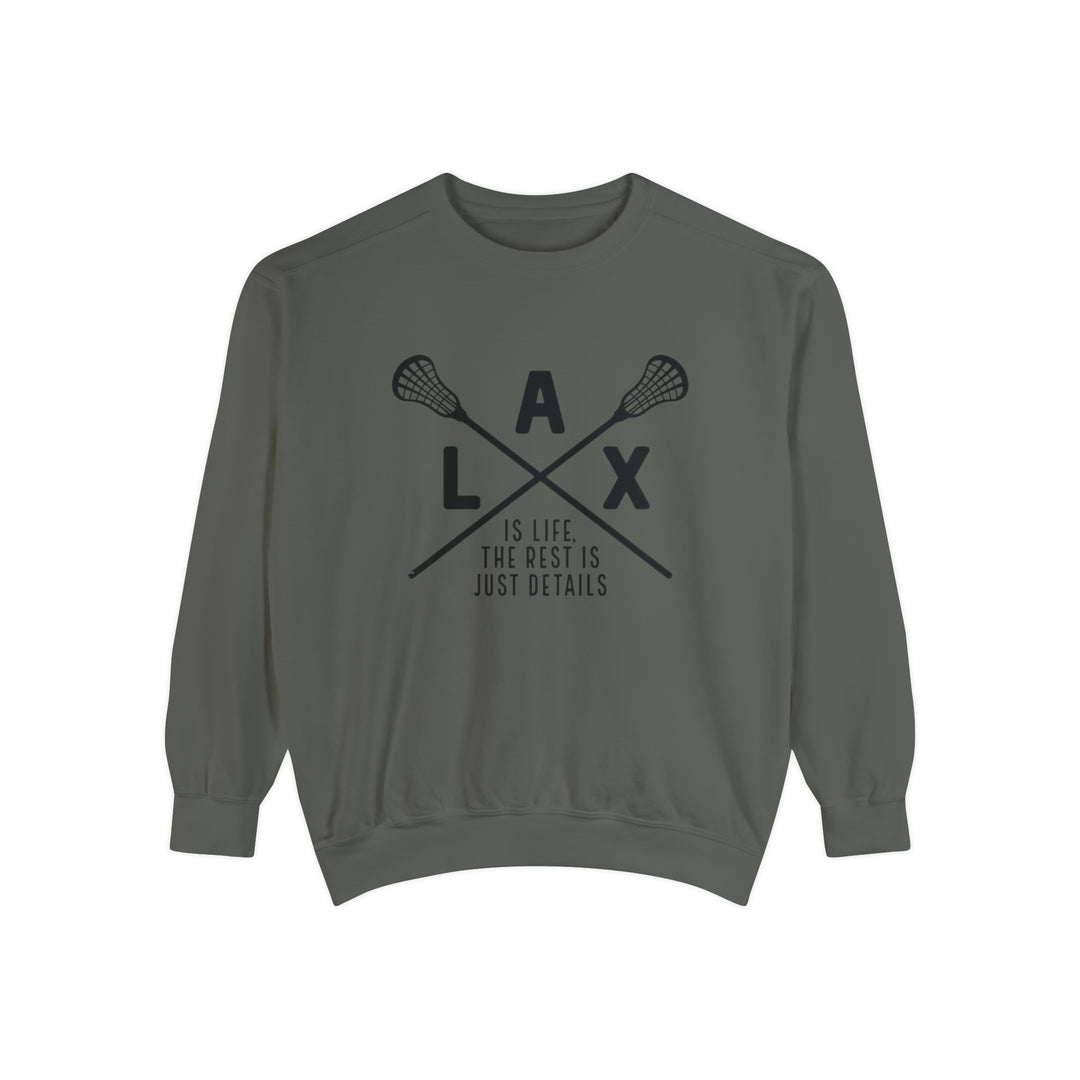 LAX is Life Lacrosse Adult Unisex Premium Crewneck Sweatshirt