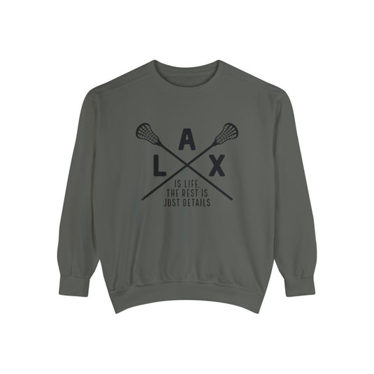 LAX is Life Lacrosse Adult Unisex Premium Crewneck Sweatshirt