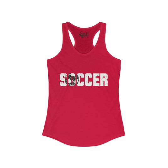 Soccer Adult Women's Racerback Tank