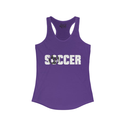 Soccer Adult Women's Racerback Tank