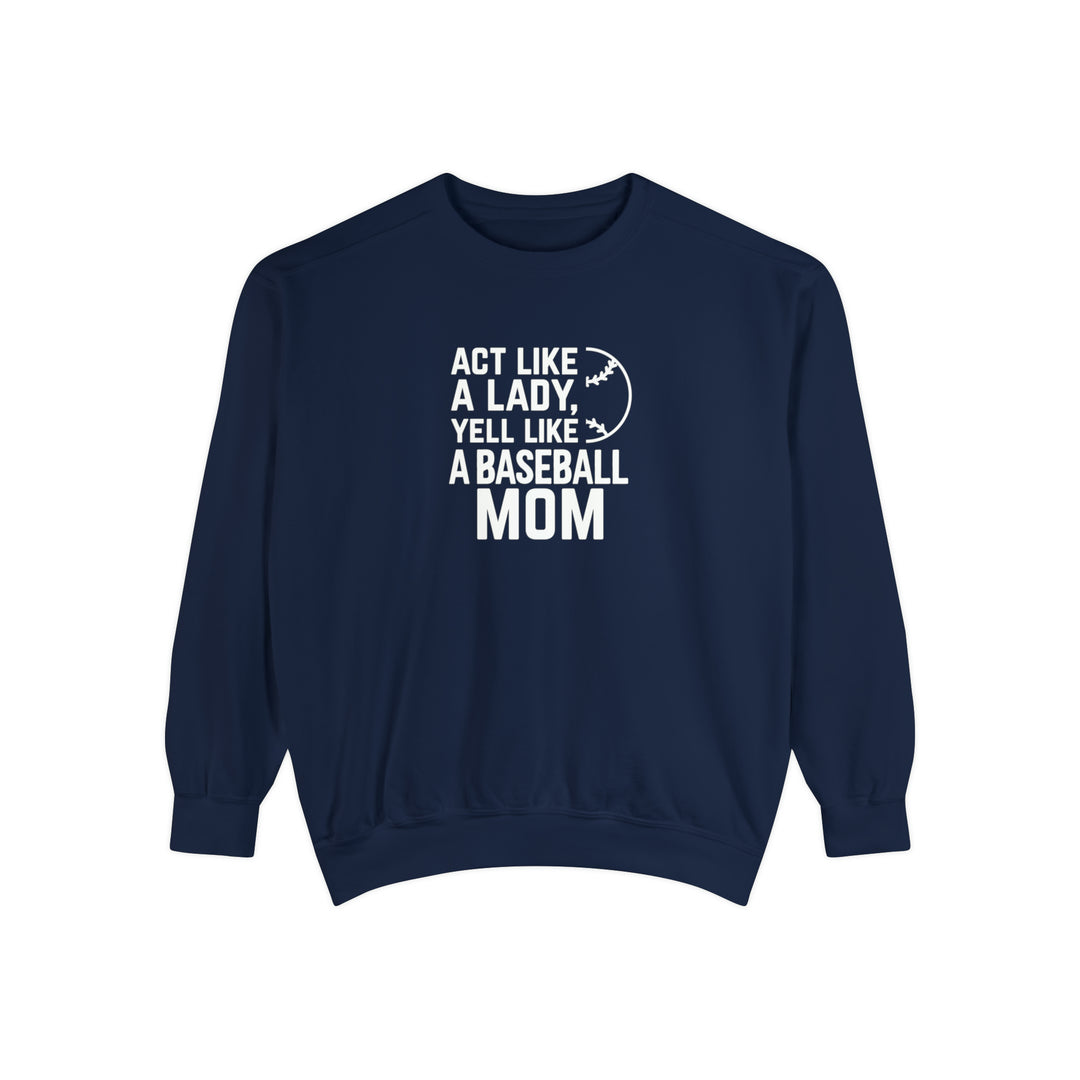Act Like a Lady Baseball Adult Unisex Premium Crewneck Sweatshirt