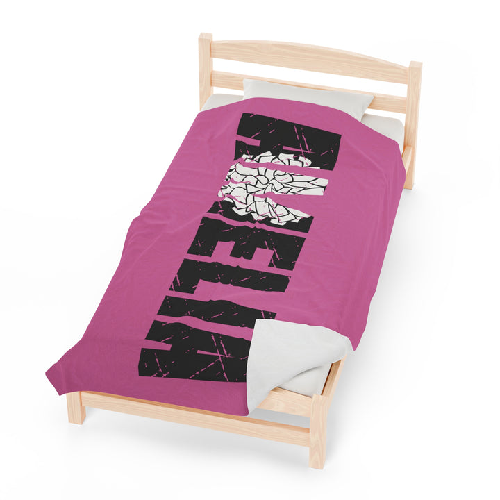 Cheer Plush Blanket w/Custom Name