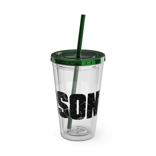 Dance 16 oz Sunsplash Tumbler with Straw w/Custom Name