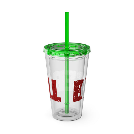 Baseball 16 oz Sunsplash Tumbler with Straw