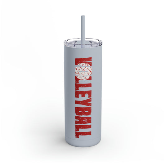 Volleyball 20oz Skinny Matte Tumbler