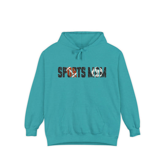 Sports Mom w/Football & Soccer Ball Adult Unisex Premium Hooded Sweatshirt